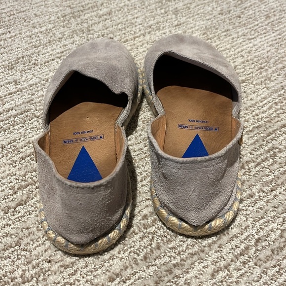 Verbenas Espadrilles Carmen Suede Made in Spain Neutral Gray Women’s EU 38 - Picture 4 of 12